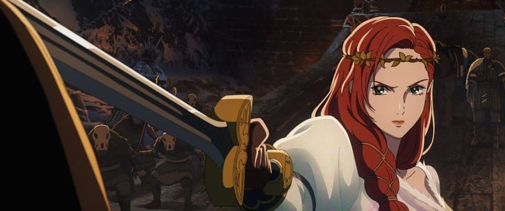 HÉRA, gesprochen von GAIA WISE, in dem epischen Anime-Abenteuer "DER HERR DER RINGE: DER KRIEG DER ROHIRRIM", das von New Line Cinema und Warner Bros. Pictures produziert wird.